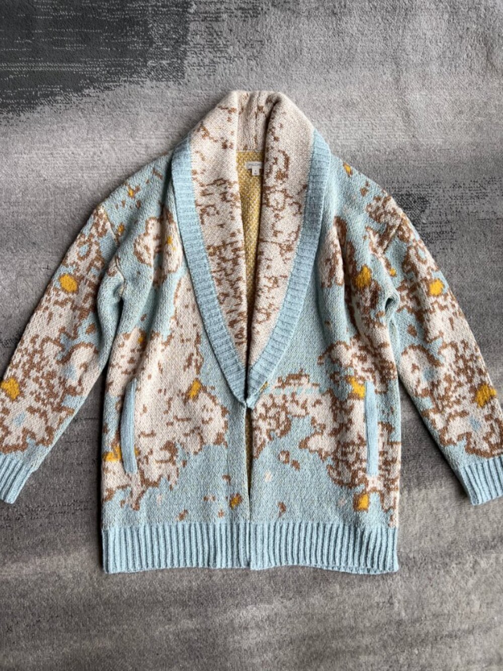 Anthropologie Pilcro Oversized Open-Front Longline Cardigan Sweater XS/S/M - Picture 4 of 5
